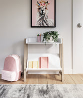 Warmstead Furniture - Ashley Furniture - Blariden Bookcase - Small Bookcase / White/Tan - A4000361